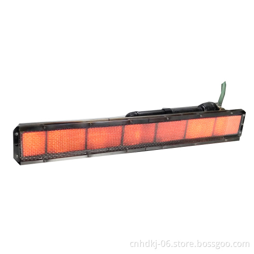 High intensity ceramic gas infrared burners for infrared drying tunnel oven